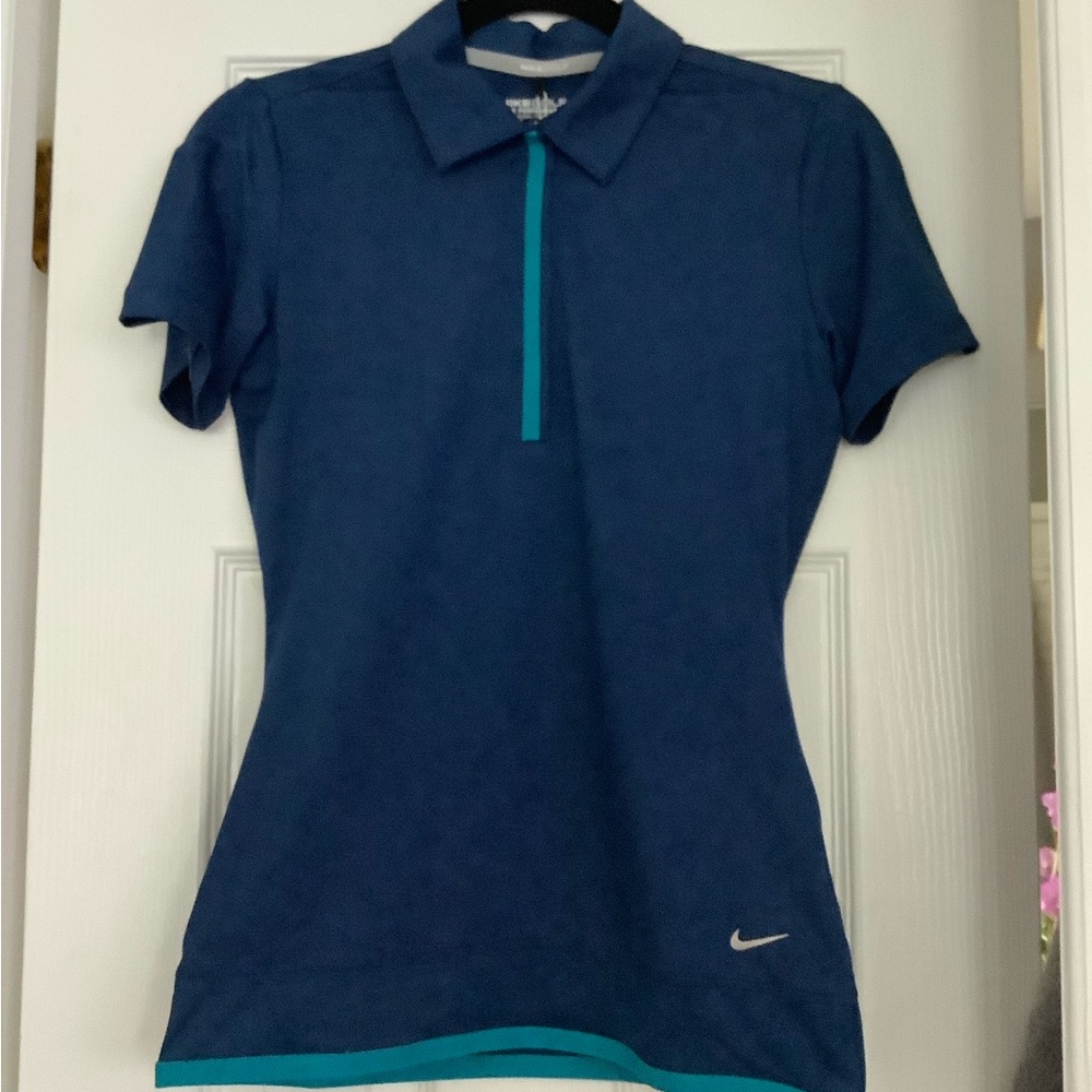 Nike Women's Dark Blue Button Down Shirt